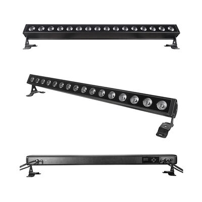 IP65 Outdoor 16x5W RGBW 4-in-1 LED Linear Wall Washer Bar Light DMX512 Stage Architecture Wash Lighting