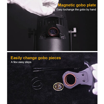 60W Outdoor LED Gobo Projector IP65 HD Image Advertising Projector Light for Shop Signage Commercial Branding