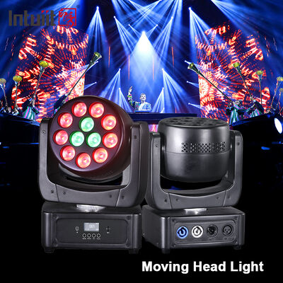 Горячая продажа 12 штук 8W RGBW 4in1 Mini LED Beam Wash Moving Head Light DMX Control Sound Активная сценическая лампа для ночных клубов KTV