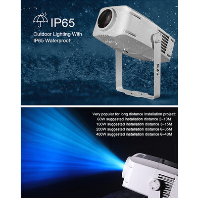 Проектор волнового эффекта воды IP65 для наружного использования | RGBW LED, варианты от 60 Вт до 400 Вт, DMX512, движущийся световой эффект ряби для фасадов, садов