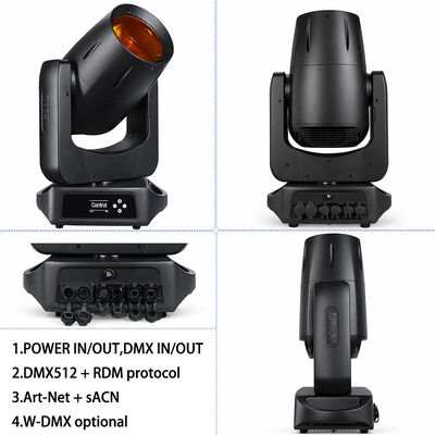 150W Laser IP66 Die-cast Aluminum Moving Head Light, Beam Spot Wash Hybrid Fixture for Concert, Festival & Outdoor Stage Shows