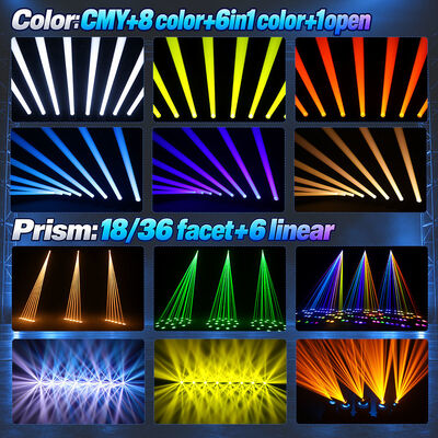 150W Laser IP66 Die-cast Aluminum Moving Head Light, Beam Spot Wash Hybrid Fixture for Concert, Festival & Outdoor Stage Shows