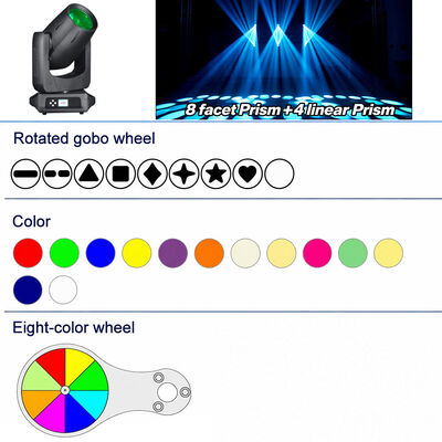 IP66 Waterproof 200W BEAM Moving Head Beam Light for Outdoor Landmark & Stage Performance Lighting