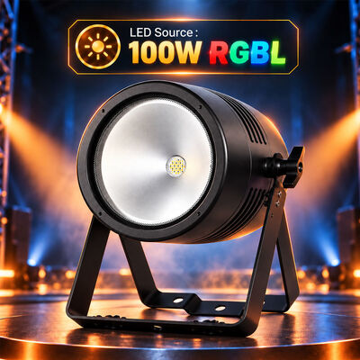 Waterproof IP65 100W RGBL 4in1 Beam Cob Led Par Can Light for Church Theater Wedding
