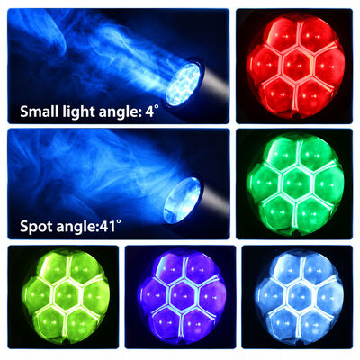 IP65 Waterproof Bee Eye 4 to 41 Degree Zoom Parcan 7x40W RGBL 4IN1 LED Wash Stage Par Light with LED Ring