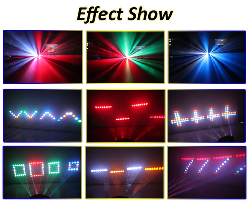 лампа лазера RGB клуба Dj шоу луча Stepper мотора DMX света влияния СИД этапа 30pcs