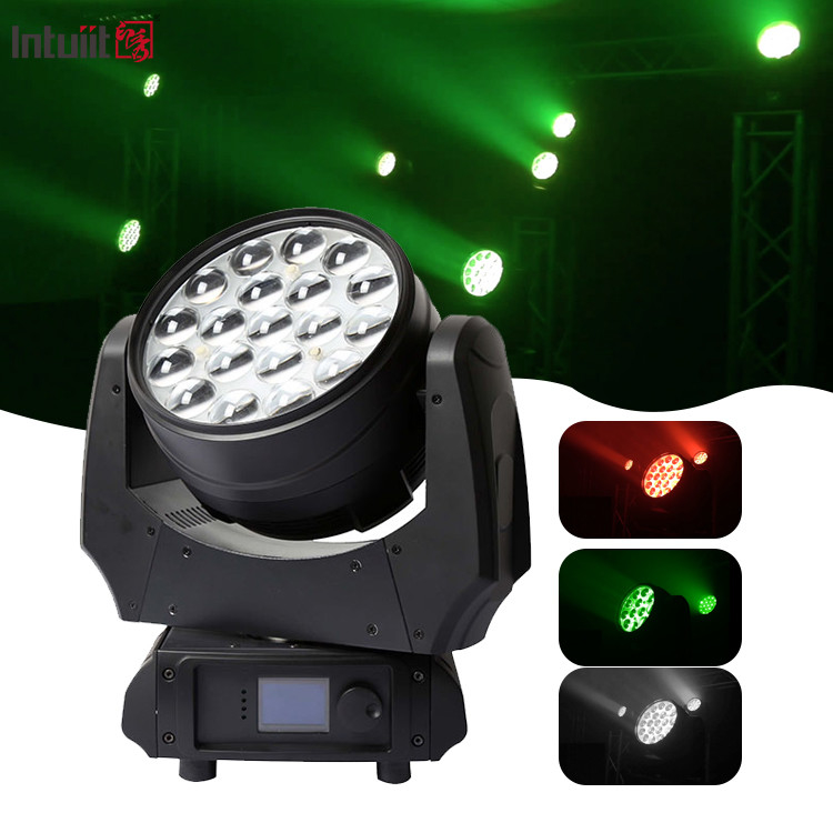 Zoom Moving Led Wash Light 19x10w 4 в 1 Гобо Проектор Rgbw Фары Партийный Эффекты Сценического Освещения Бар Ночной клуб Дискотека
