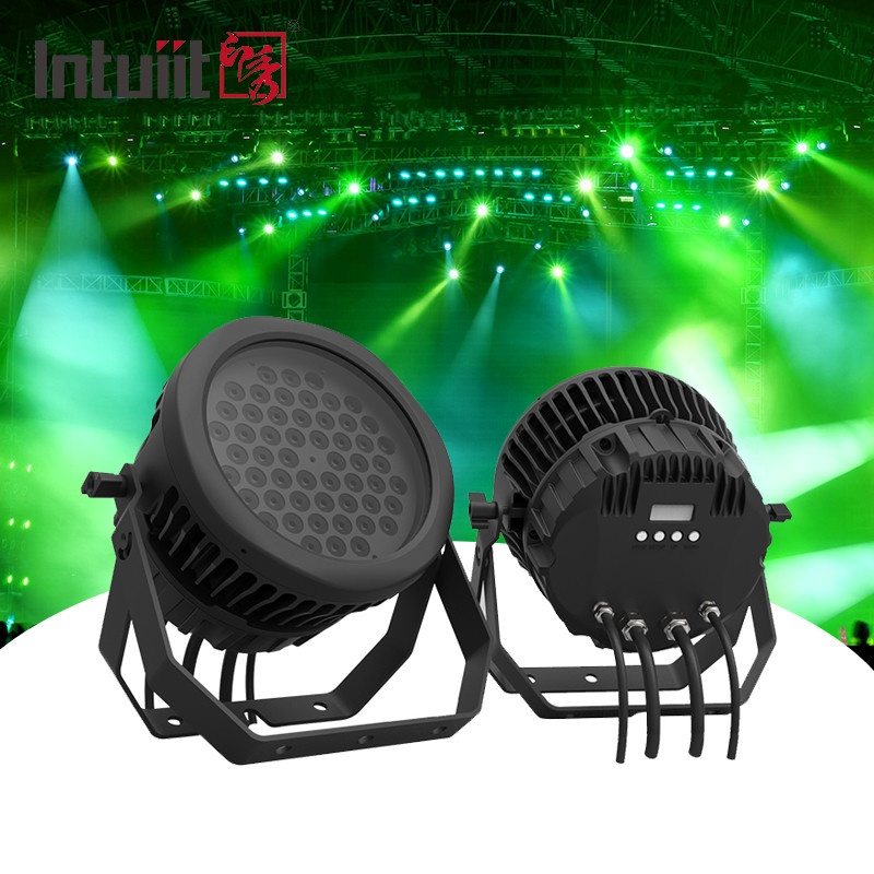 Наружные 54*3w RGBW для сцены Par Lights IP65 водонепроницаемый концерт свадьба 54 Parcan Сцена Dmx светодиодный свет