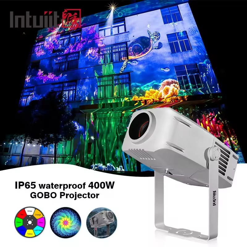 Свет потока репроектора Gobo цифров на открытом воздухе портативной машинки СИД IP65 мини изготовленный на заказ на стойке