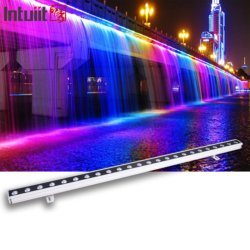 Декоративное строя освещая dmx 36w rgb репроектора IP65 на открытом воздухе линейное светлое привело шайбу стены