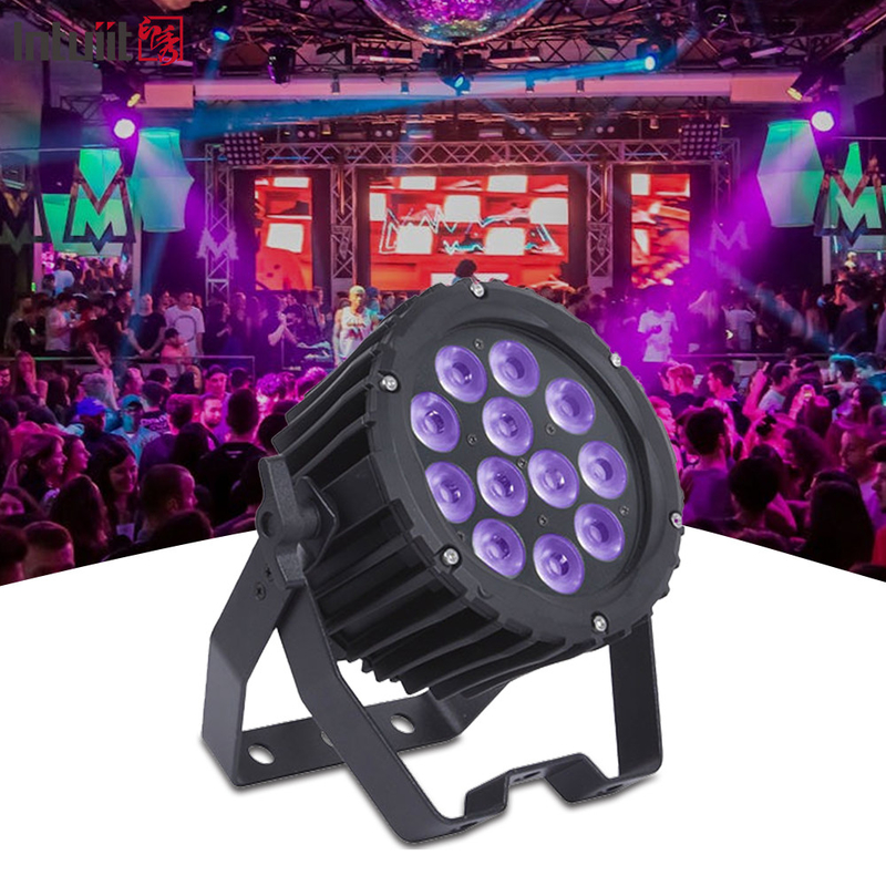 Профессиональный 12pcs 4in1 12x3W светодиодный наружный Par Can Light Сценическое освещение RGBW Алюминиевый сплав DJ Умывание Par Ночной клубный свет