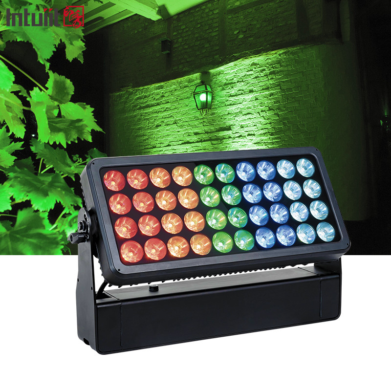 40x10W RGBW 4 в 1 светодиодный светофор IP65 водонепроницаемый светодиод DMX512 Управление DJ Диско оборудование Наружные выступления