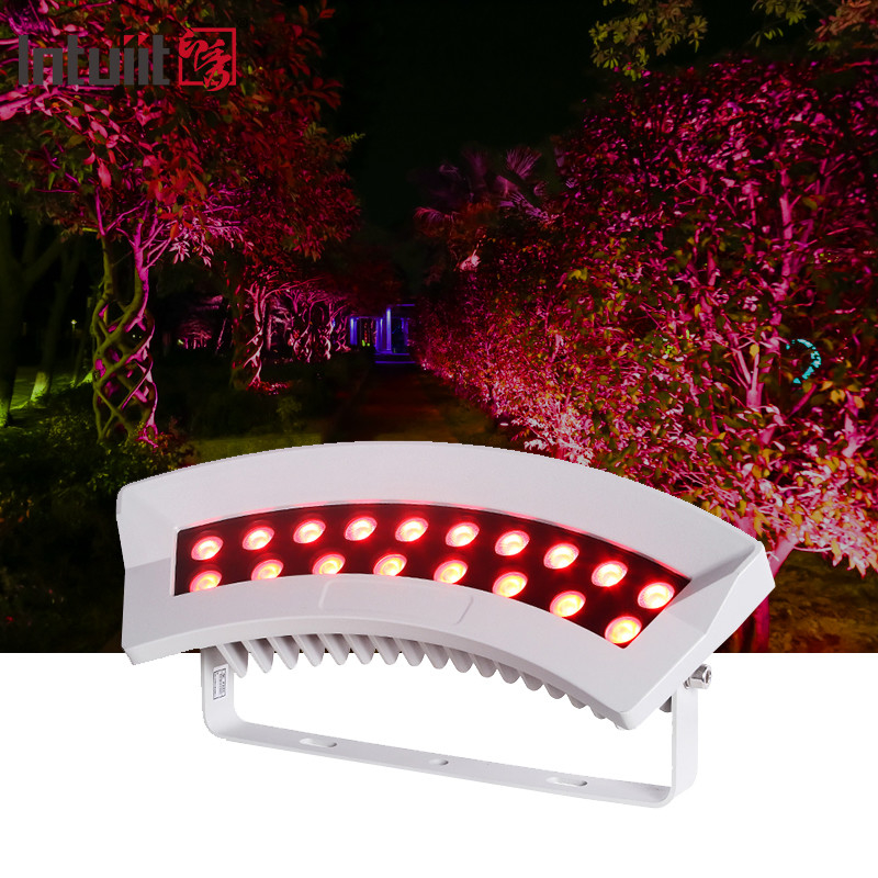 Светодиодная лампа для обнимания деревьев на открытом воздухе dmx512 36W RGBW красочное освещение для сада ландшафтное освещение IP65 Алюминий светодиодный свет для обнимания деревьев