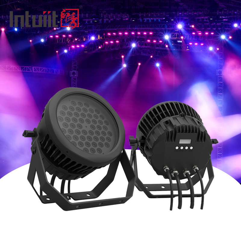 Par54 RGBW RGBW 4in1 dmx512 управление dj сцены светодиоды 54*3w