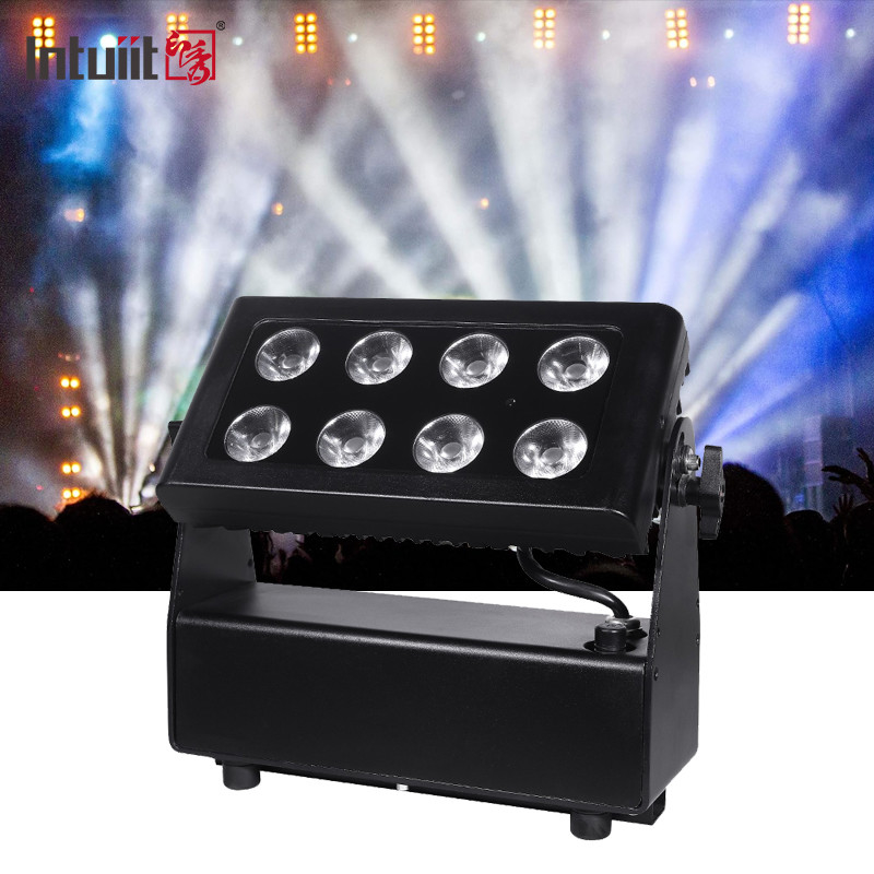 Светодиодные батареи Par 8X15W светодиодные лампы RGBW 4in1 8 штук 15W батареи par light DMX512 Сценария