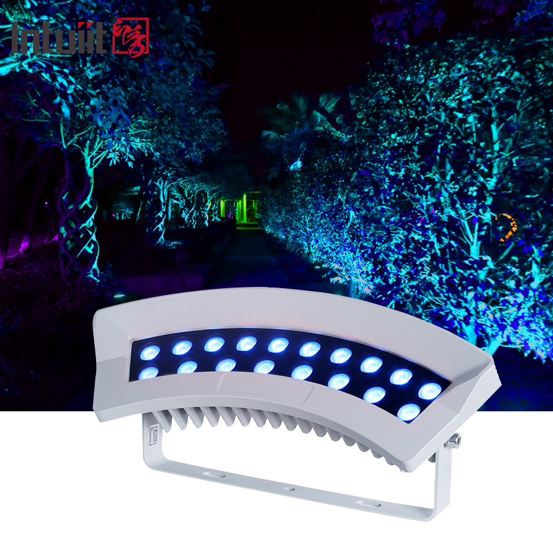 DMX512 36W rgbw красочный светодиодный деревянный светильник IP65 водонепроницаемая деревянная лампа точечный свет наружные садовые ландшафтные огни