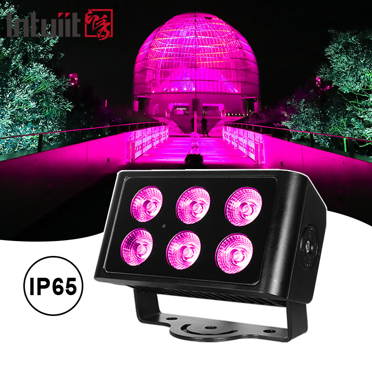 6x5W Led Rgbw 4in1 водонепроницаемый Ip65 городской цветный стеновой стиральный аппарат Led Wash Flood Light