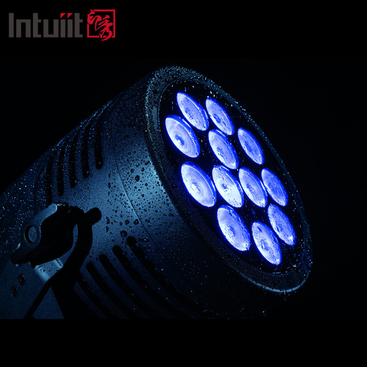 IP65 водонепроницаемые наружные диджейские сценические фонари 12x20W RGBWA UV 6in1 Алюминиевые светодиоды Par Noiseless Disco Wash Effect с DMX512