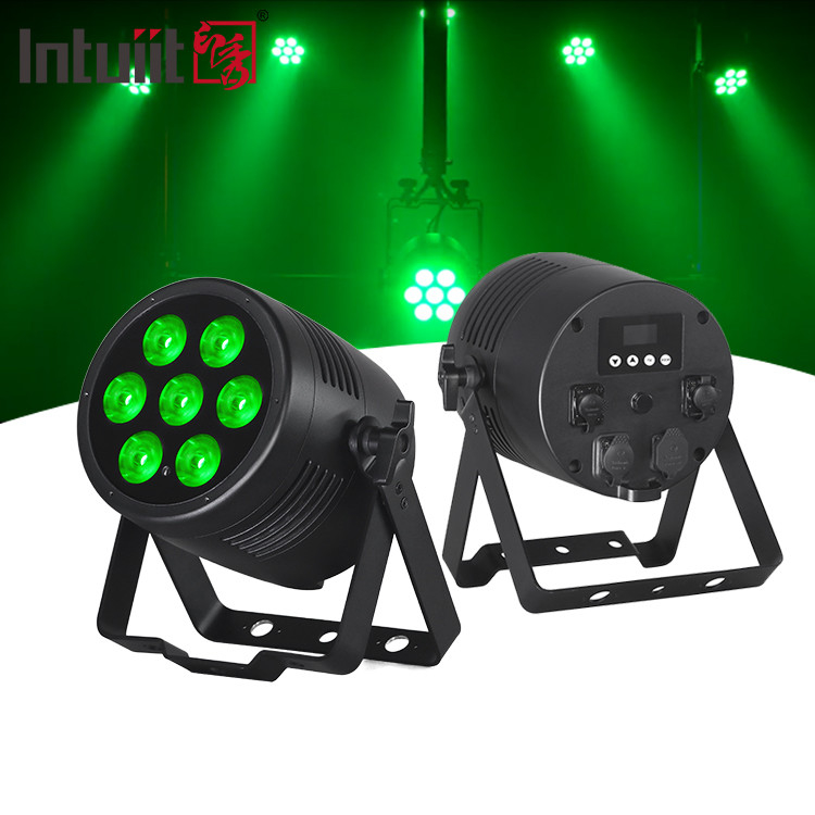 Светодиодный светодиодный факел RGBWA UV 6IN1 7x20w IP65 водонепроницаемый Dmx Led Par