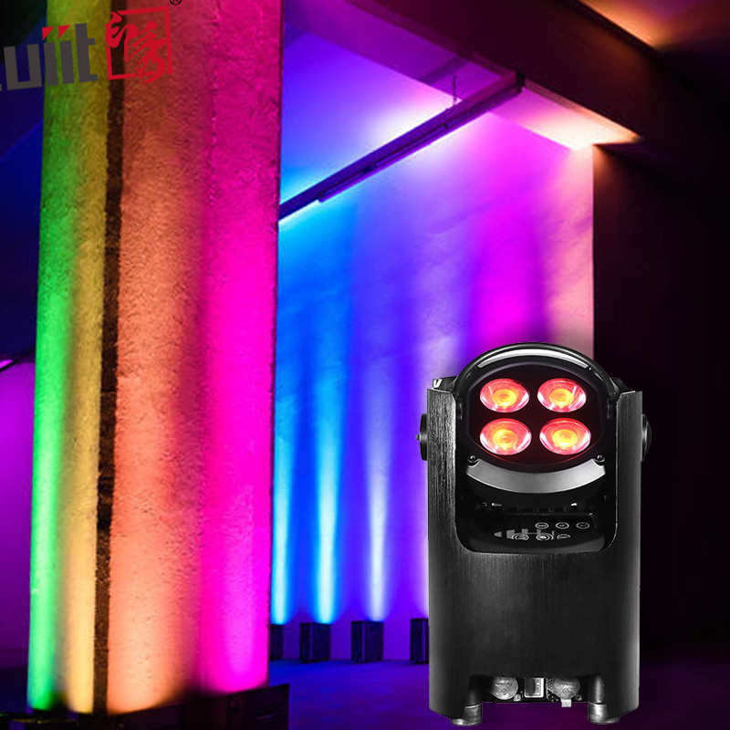 4x12W 4 в 1 RGBW Led Uplights Сцена Пар Партия Аккумуляторный беспроводной Пар Led Wedding Dj Uplights