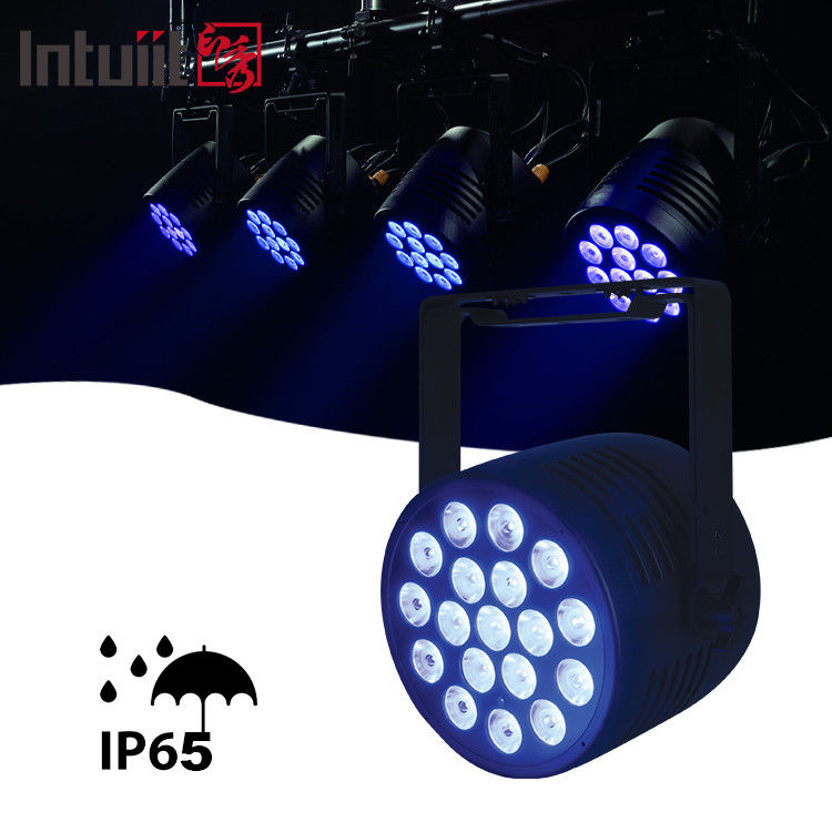 Высокояркий водонепроницаемый светодиодный свет IP65 Led Rgbwauv 18 * 20w наружный PAR DMX для парка