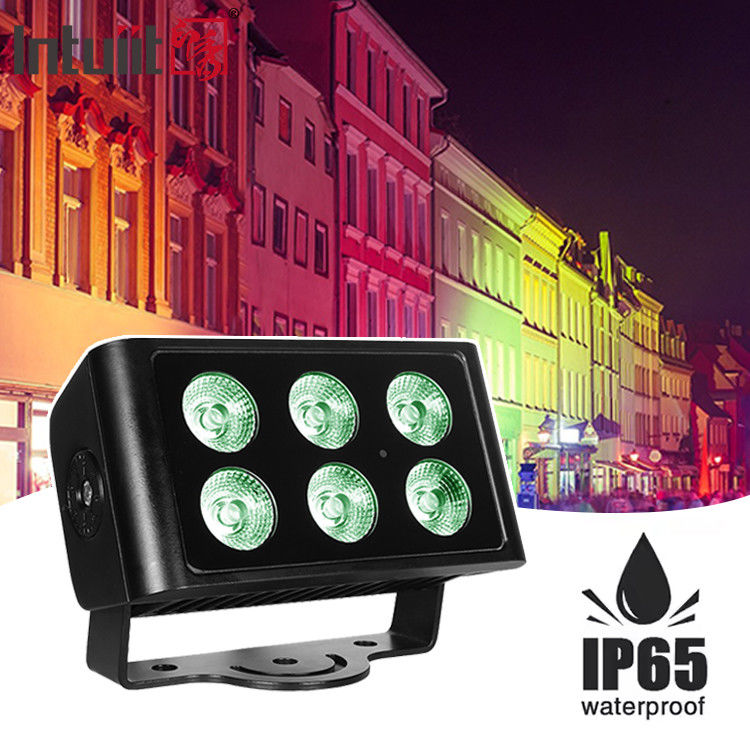 Waterproof IP65 Outdoor Dmx 6X5W Rgbw Led Wash Flood City Color Led Wall Washer
