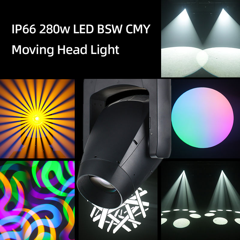 Профессиональные IP66 LED 280W Beam Spot Wash CMY Движущиеся фонари для диджея Диско Бар Клуб Сценарийное оборудование