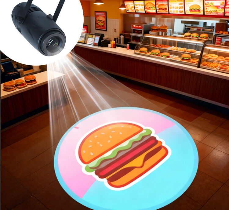 40 Вт Логотипный проектор Светильники Проекторы GOBO на заказ для магазинов для рекламы в магазинах и свадеб