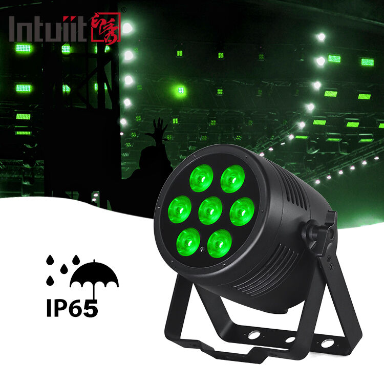 IP65 водонепроницаемый профессиональный диско-диджей 7*20W RGBWA UV 6in1 LED Par Lights с управлением DMX512