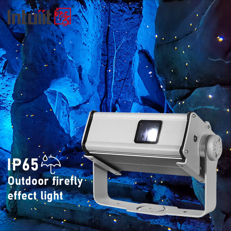 IP65 Waterproof 13W Outdoor Firefly Effect Light Laser Projector Dynamic Twinkling Starry Sky Lamp for Park Forest Landscape Decor