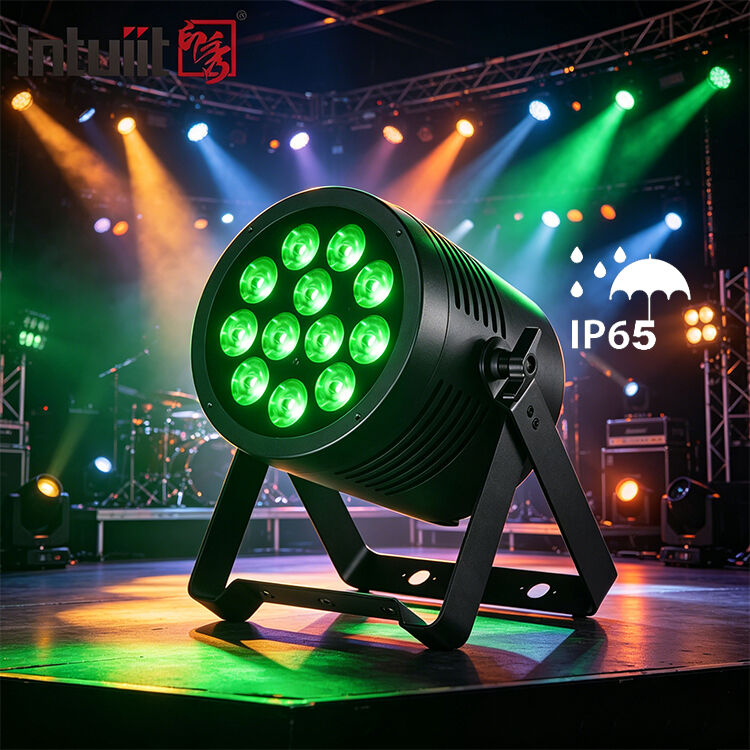 Наружный IP65 водонепроницаемый 12x20W RGBWA UV 6 в 1 LED Par Light Профессиональный DMX DJ Сцена освещения Умывание подсветка для свадебного шоу дискотека