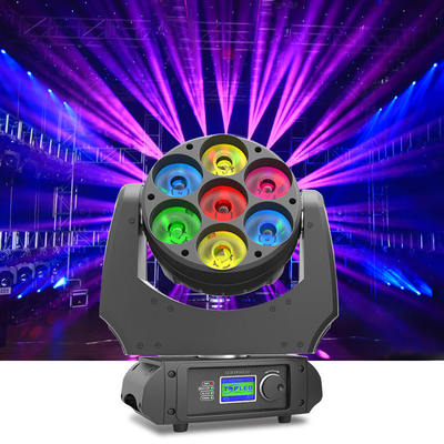 Сигнал 4 мытья луча глаза 7pcs 40w DMX пчелы света СИД DJ мини этапа двигая главный в 1 RGBW 7x40w