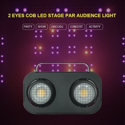 2 глаз 2*90W Dmx512 Управление сцеплением Cob Зрительский эффект слепоты Сценальный свет