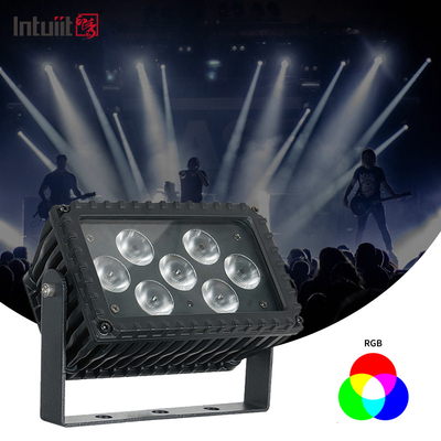 7x3W RGBW LED Внешний 25 градусный угол Архитектурная проекция Прожектор Фасадный свет для здания