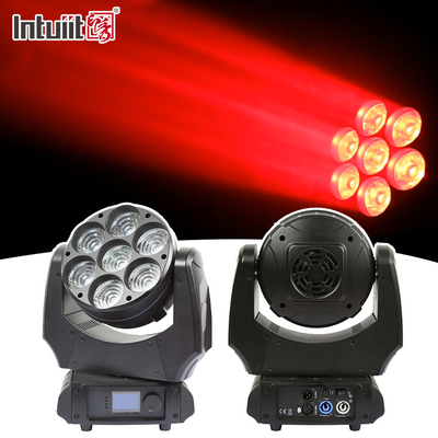 Светодиодный подвижный фонарь 7x40w RGBW 4in1 Sharpy Beam With Zoom Wash Сценическое освещение DJ-светильники