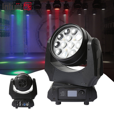 Led 12x10W 4in1 RGBW Умыватель Zoom Движущаяся голова Сцена Свет для диджея Дискотека Ночной клуб Свадьба Церковь Театр Партия