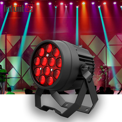 Свадебный диджей 12x10W RGBW 4in1 Led Flat Par Can Stage Lights Для дискотеки Рождество