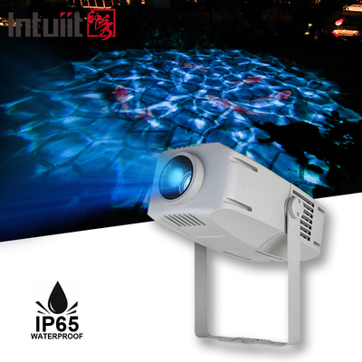 Внешний водонепроницаемый 400W светодиодный логотип проектор свет IP65 Для ландшафтного проектирования Гобо Океан Водная волна Синий эффект динамической волны