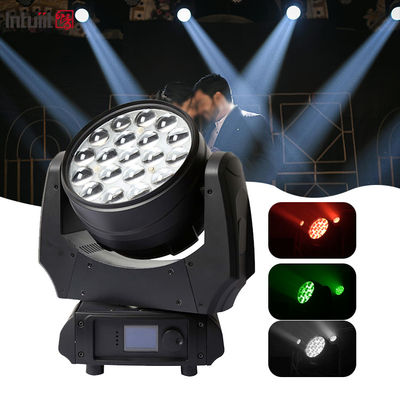 Светодиодный светодиодный фонарь 19x10W DMX RGBW 4in1 Zoom Светодиодный промывочный фонарь для диджея