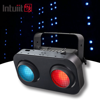 200 Вт RGB Cob Stage LED Зрительские жалюзи Свет Теплый / прохладный Белый Алюминиевый корпус 2 глаз Проекционные огни 200 Вт Мощность