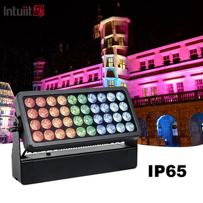 Уличный светодиодный прожектор City Color 40*10W RGBW, эффект луча, заливки и стробоскопа, водонепроницаемый, для подсветки стен, IP65, режим управления DMX512