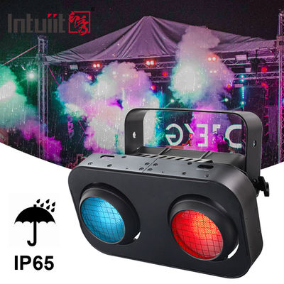 2-глазный IP65 теплый белый / янтарный / RGB 200 Вт светодиодный зрительный свет COB Blinder Light для DJ Concert Event Театральное освещение сцены