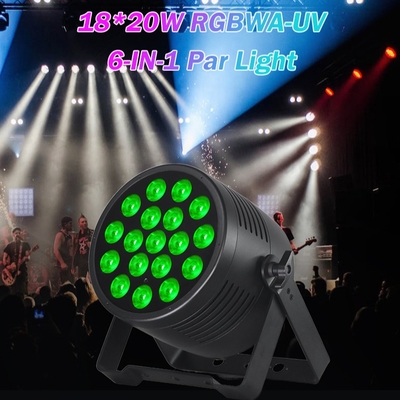 18x20 водонепроницаемый DMX Led Par Can RGBWA UV для театра на открытом воздухе Свадьба концерт шоу события