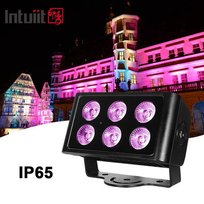 6x5Вт RGB RGBW уличный светодиодный прожектор для заливки стен IP65, ослепляющий стробоскоп