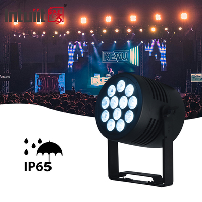 Светодиодный прожектор Par 12x20W IP65, водонепроницаемый, RGBWA-UV 6-в-1, DMX512, сценическое освещение