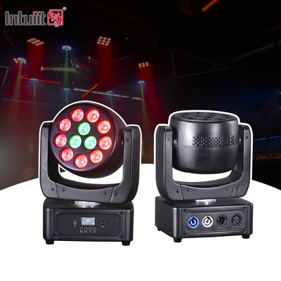 Сценическое осветительное оборудование для мероприятий DMX Beam RGBW 12x8w Светодиодная вращающаяся голова Wash Light