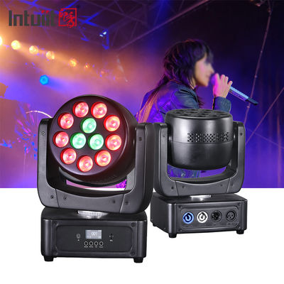 12*8W Движущаяся голова LED DJ Light RGBW Wash Beam DMX512 Звуковое освещение для свадеб Дискотеки
