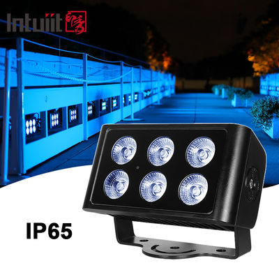 Waterproof IP65 City Color DMX512 6x5W Rgbw Outdoor Led Wall Wash Flood Light