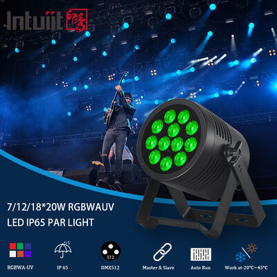 Светодиодный прожектор LED 7/12/18X20W RGBWA UV 6-в-1 водонепроницаемый DMX 512 для наружных проектов