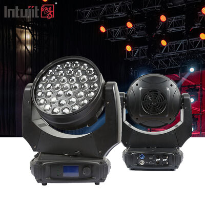 Профессиональный 37x10 Вт RGBW 4в1 светодиодный зум-мойка с подвижной головкой DMX512 сценическое освещение для DJ-дискотеки, свадебной вечеринки, шоу